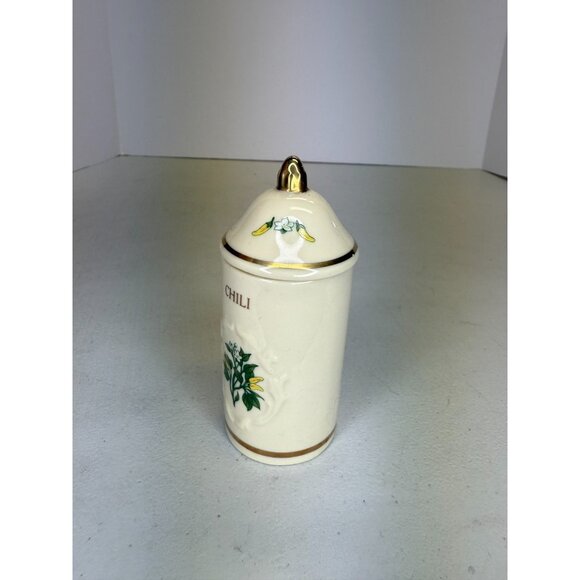 1992 THE LENOX SPICE GARDEN Fine Porcelain CHILI Jar & Lid REPLACEMENT - Picture 6 of 9